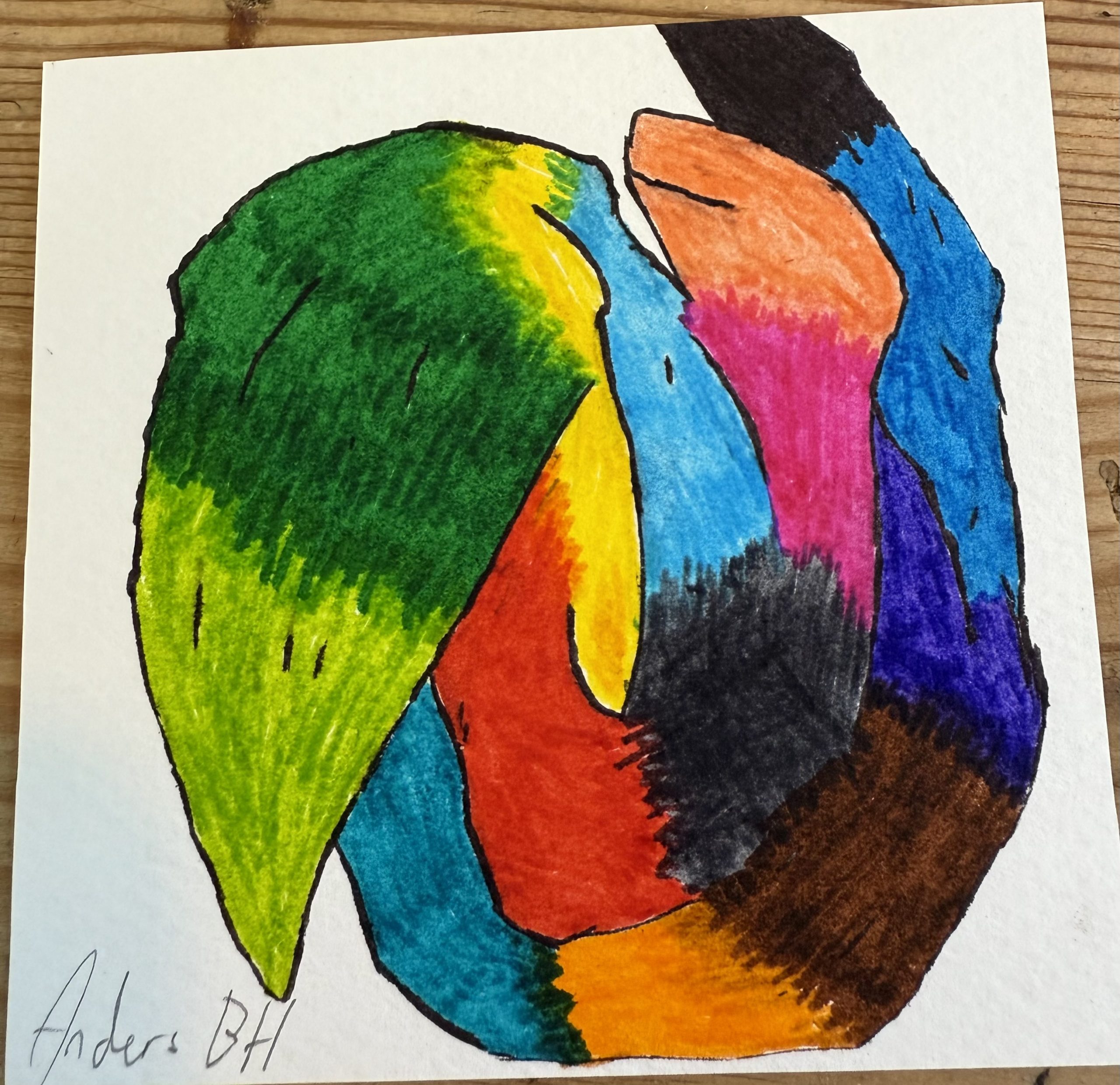 Tegning – Slange