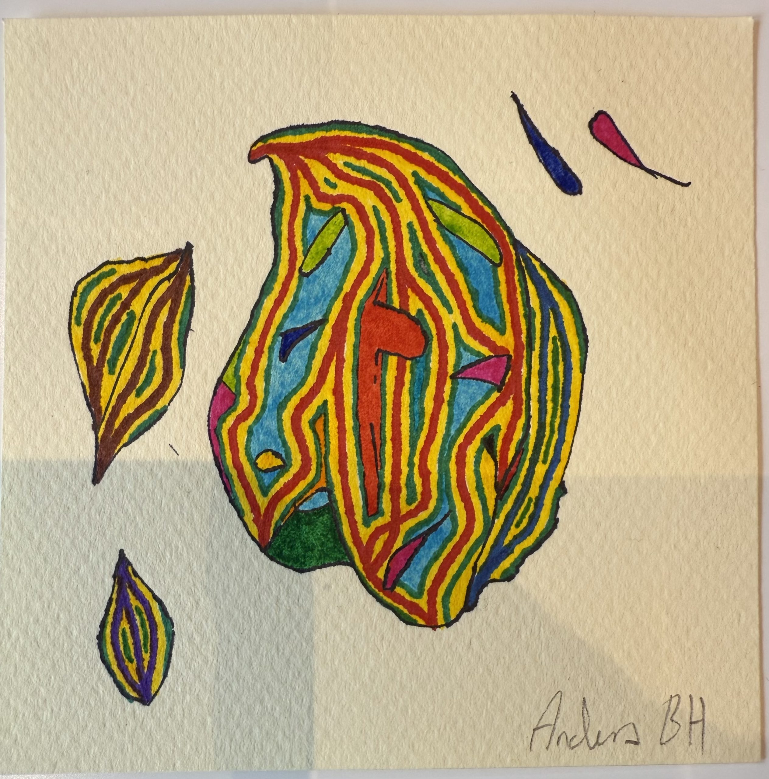 Tegning – Trist hjerte