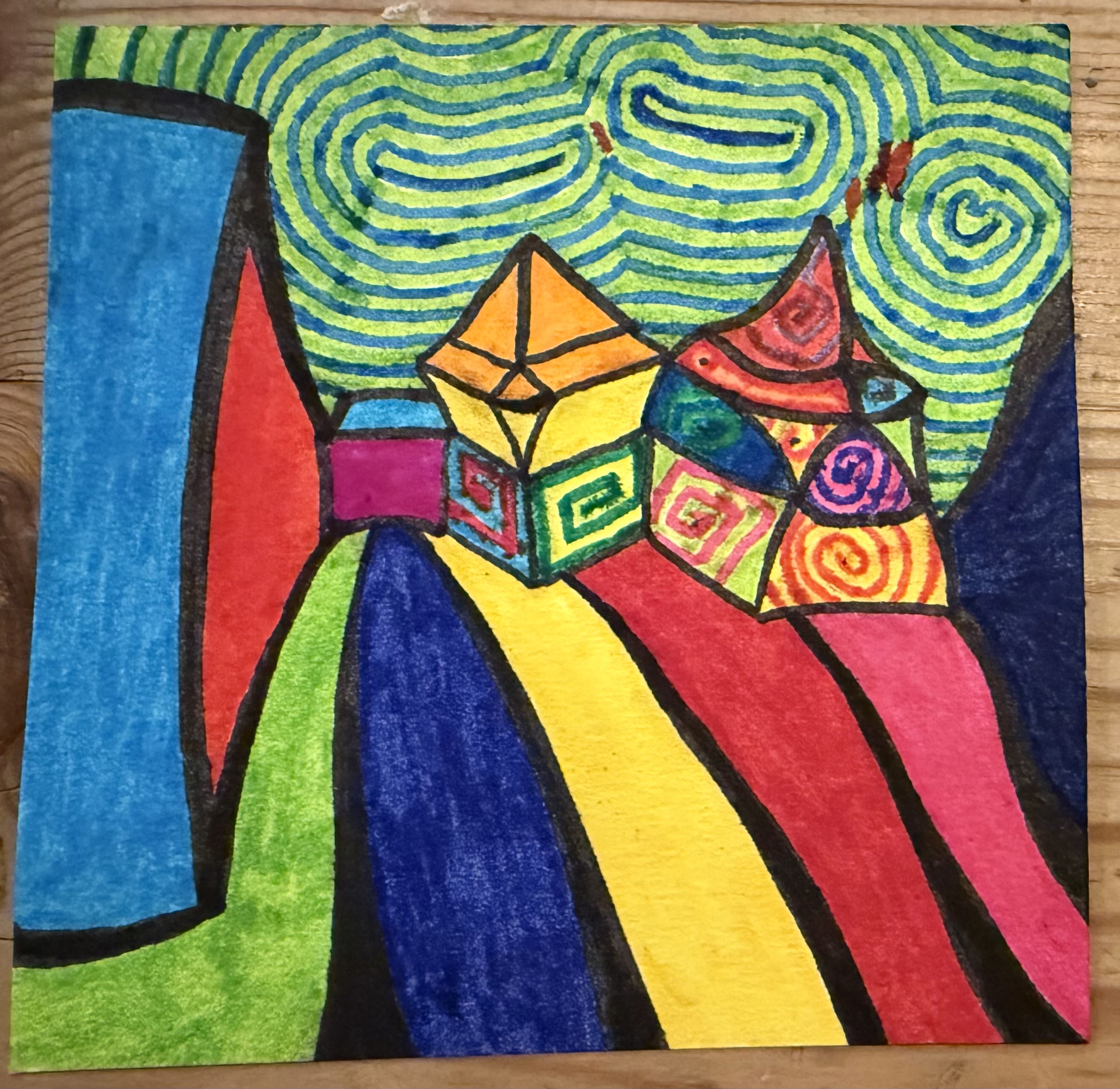 Tegning – Bright Skies